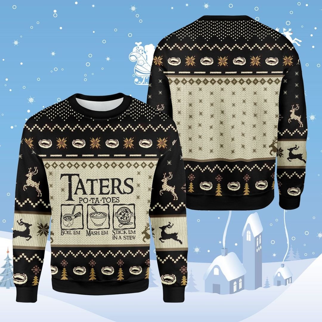 Taters Po Ta Toes Boil Em Mash Em Stick Em In A Stew Deer Ugly Christmas Sweater 6 Taters Po Ta Toes Boil Em Mash Em Stick Em In A Stew Deer Ugly Christmas Sweater word2