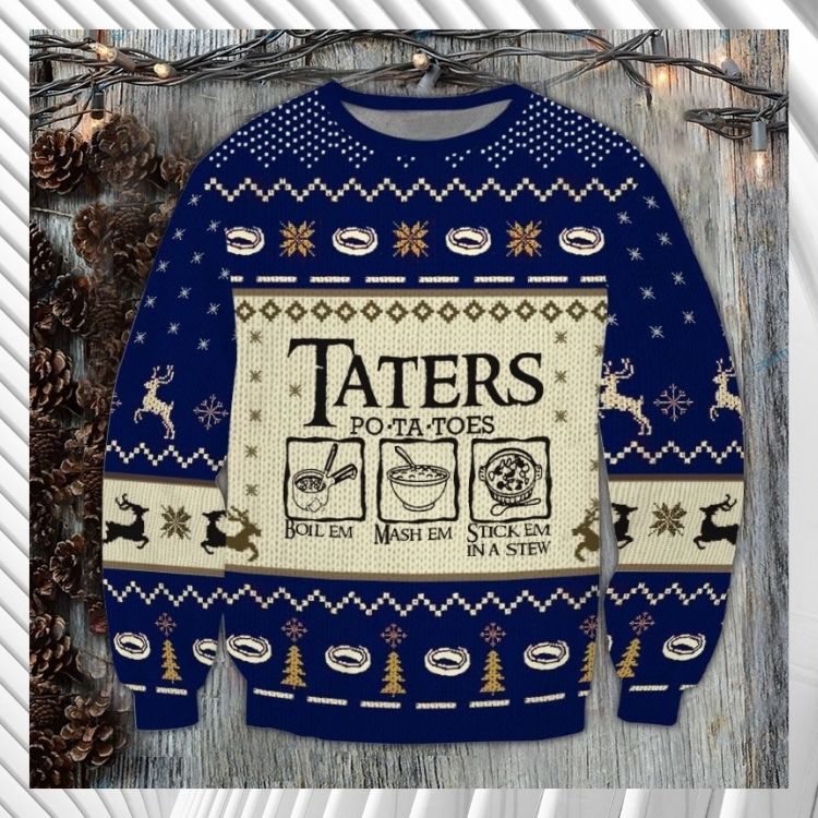 Taters Po Ta Toes Christmas Sweater 2 Taters Po Ta Toes Christmas Sweater 3