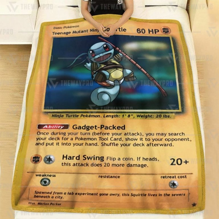 Teenage Mutant Ninja Squirtle Pokemon Blanket 1