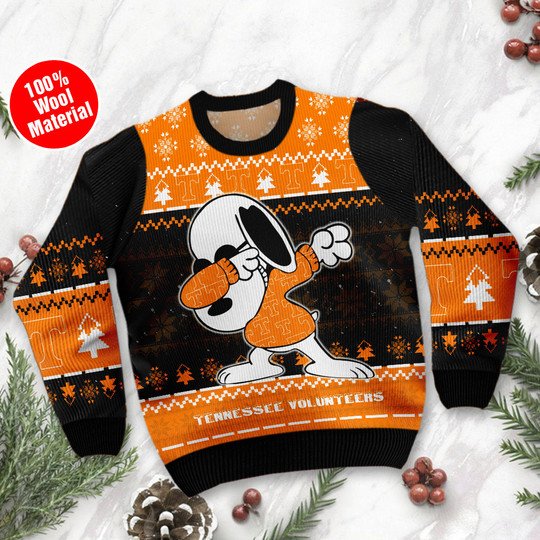 Tennessee Volunteers Snoopy Ugly Sweater1