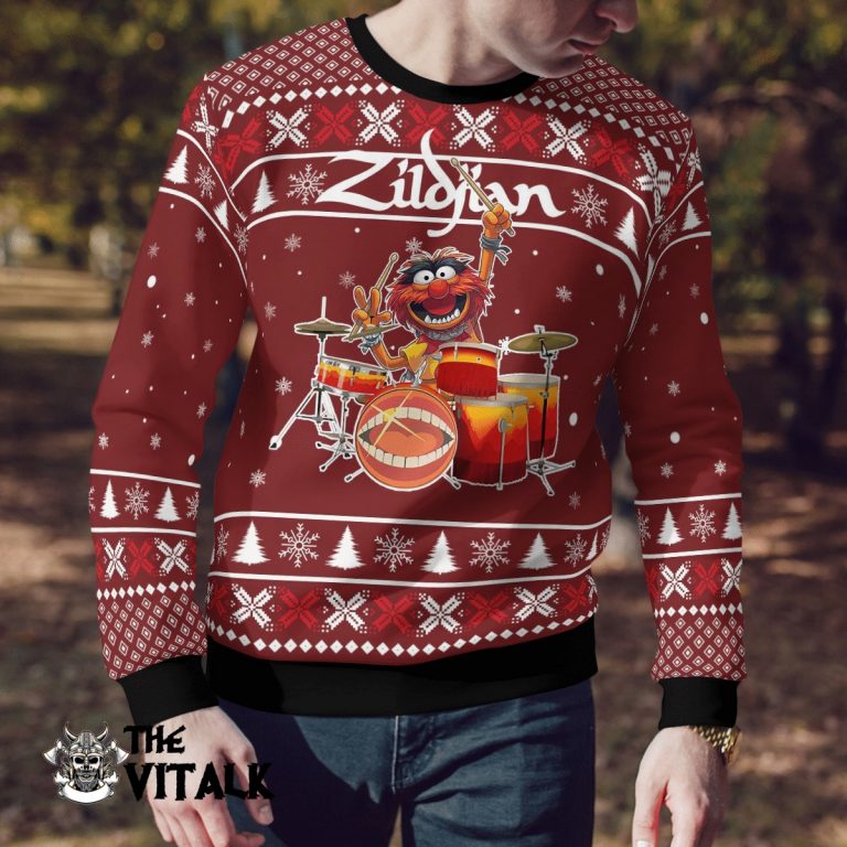 The Muppets Animal Zildjian Drum sweater 2