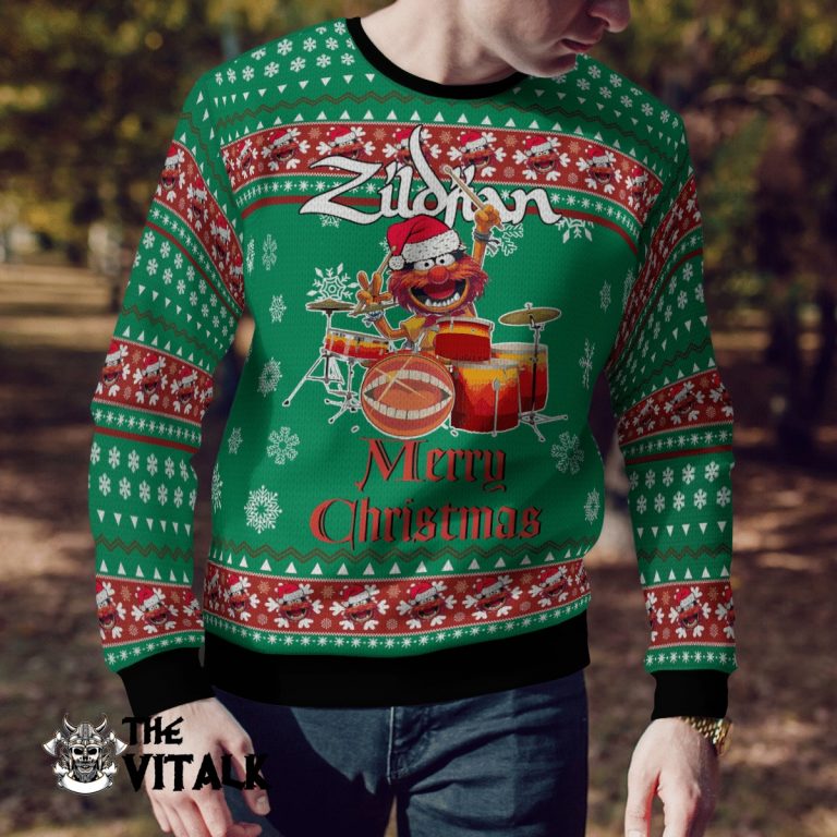 The Muppets Animal Zildjian Drum Sweater 5 The Muppets Animal Zildjian Drum sweater 5