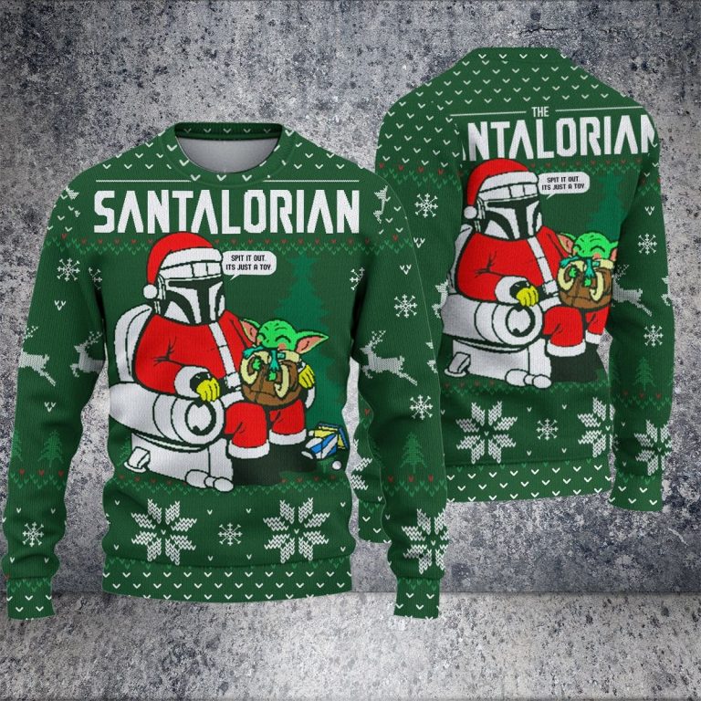 The Santalorian Darth Vader Baby Yoda Christmas sweater 1