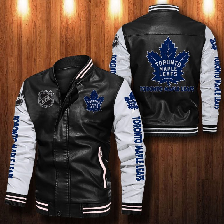 Toronto Maple Leafs bomber leather jacket 1