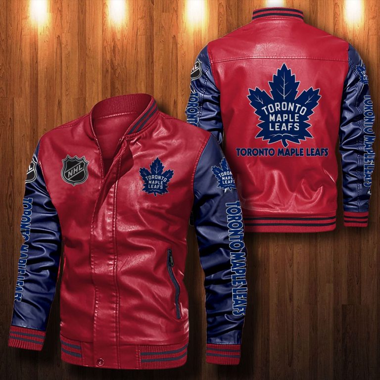 Toronto Maple Leafs bomber leather jacket 3