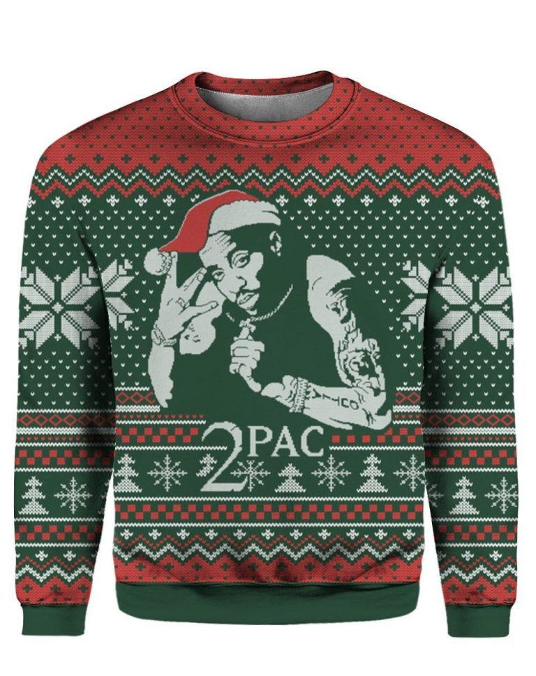 Tupac Shakur Christmas Sweater, Sweatshirt Tupac Shakur Christmas sweater sweatshirt