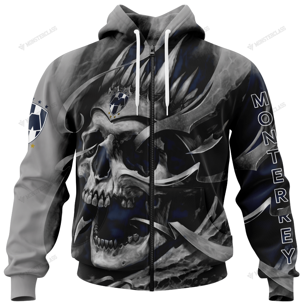 Personalized Monterrey custom skull jersey hoodie, shirt 8 Personalized Monterrey custom skull jersey hoodie, shirt word3