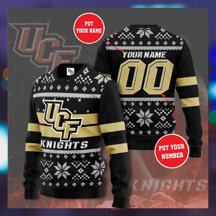 UCF Knights Personalized Custom Christmas Sweater 3 UCF Knights Personalized Custom Christmas Sweater1
