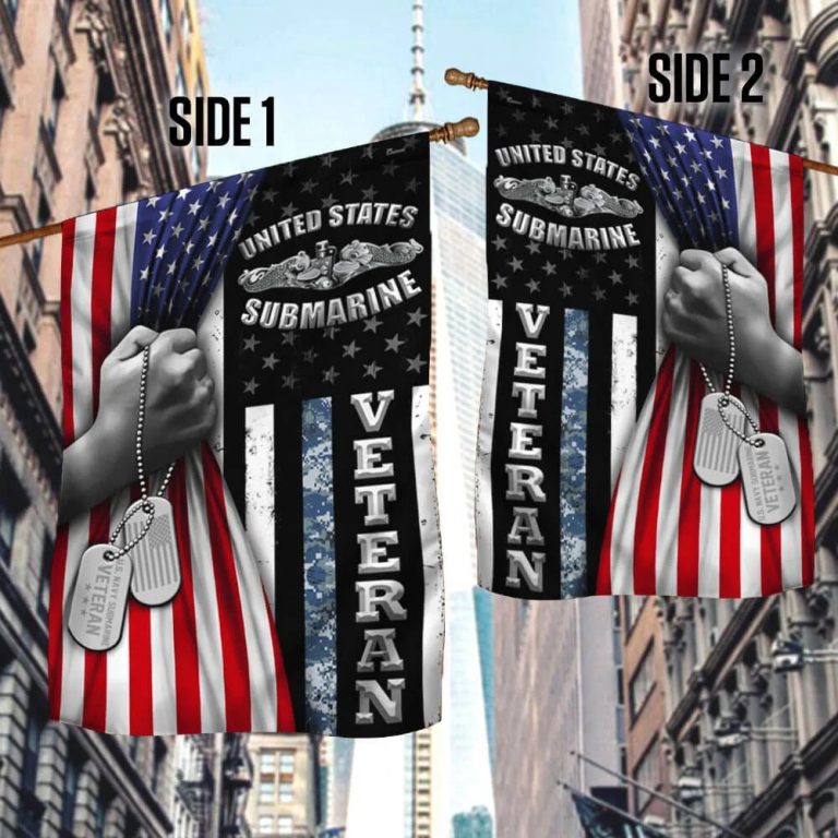 US Navy Submarine Veteran American Flag 1 US Navy Submarine Veteran American Flag 1