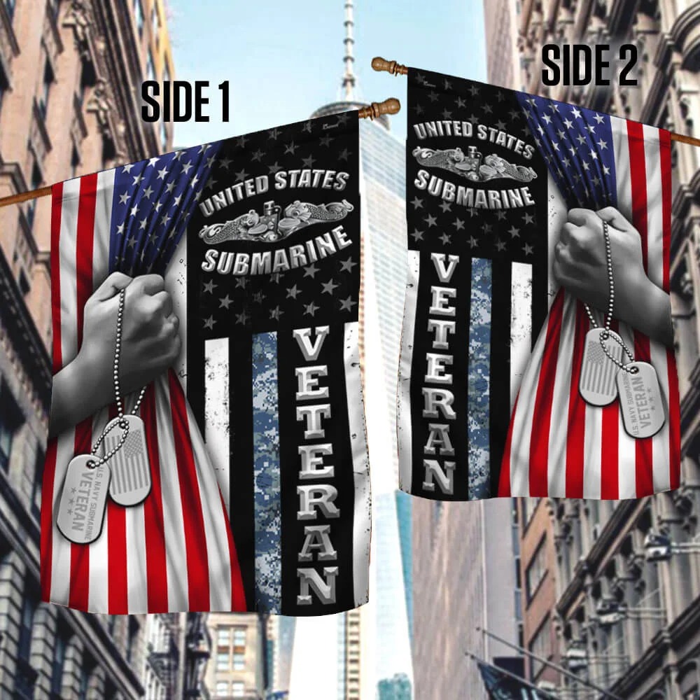 US Navy Submarine Veteran American Flag 5 US Navy Submarine Veteran American Flag 1