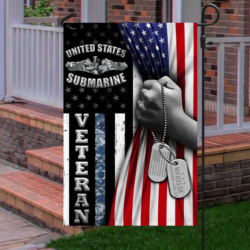 US Navy Submarine Veteran American Flag 3 US Navy Submarine Veteran American Flag 3