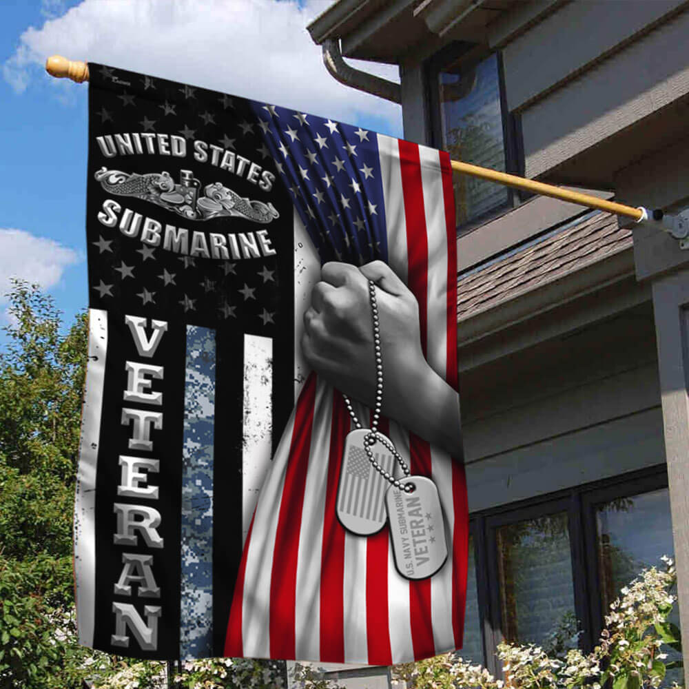 US Navy Submarine Veteran American Flag 6 US Navy Submarine Veteran American Flag