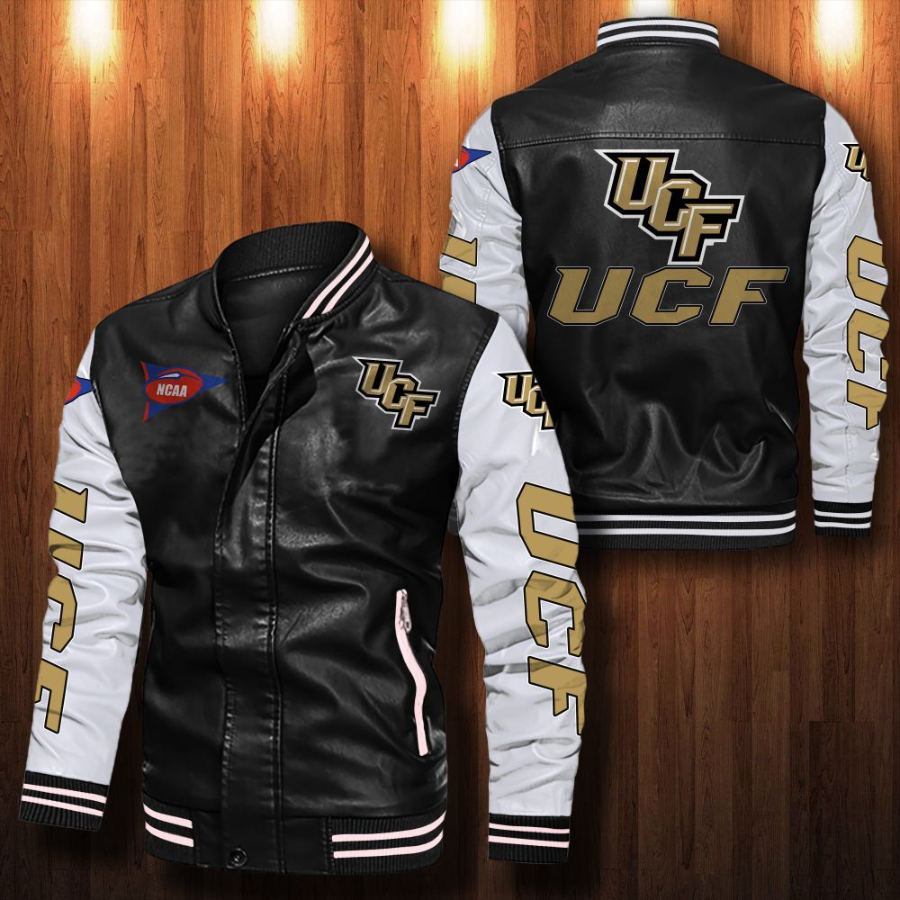 Ucf Knights Bomber leather jacket 2 Ucf Knights Bomber leather jacket