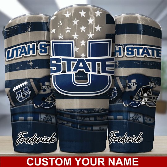 Utah State Aggies Custom Name Tumbler