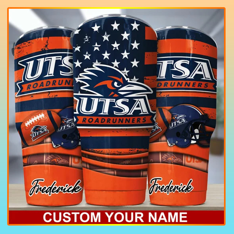 Utsa Roadrunners Custom Name Tumbler 3 Utsa Roadrunners Custom Name Tumbler3