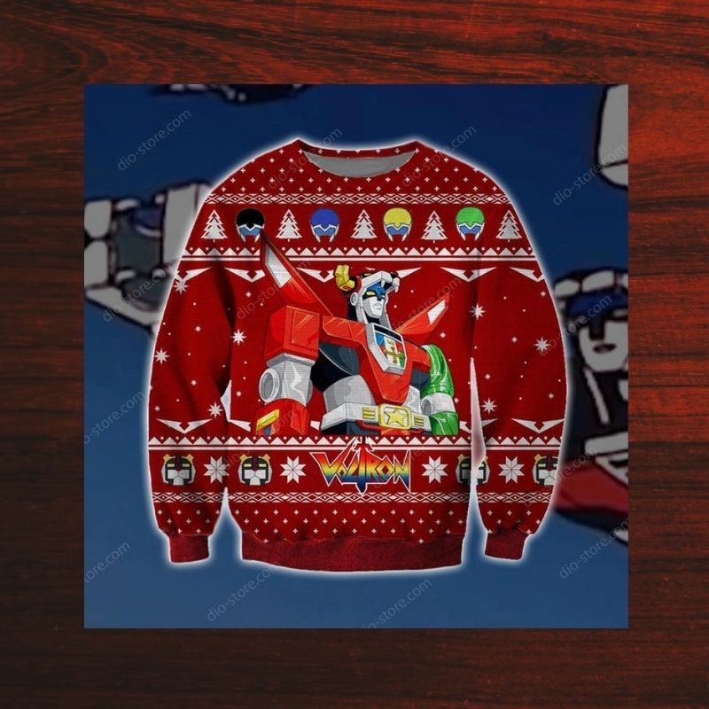 Voltron Legendary Defender christmas knitted wool sweater 3 Voltron Legendary Defender christmas sweater 2