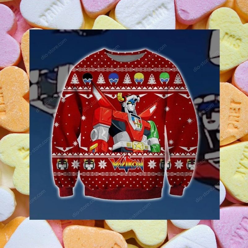 Voltron Legendary Defender christmas knitted wool sweater 2 Voltron Legendary Defender christmas sweater 3