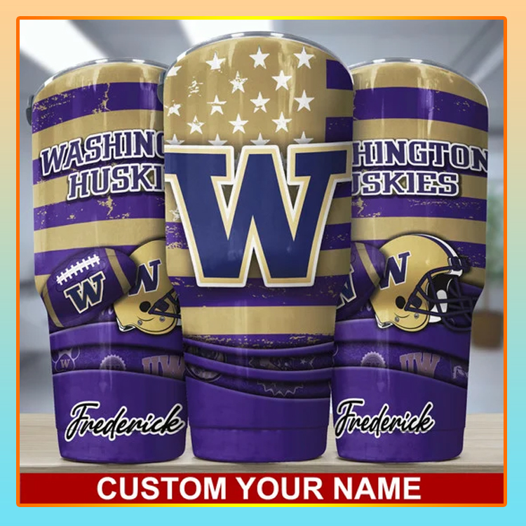 Washington Huskies Custom Name Tumbler1