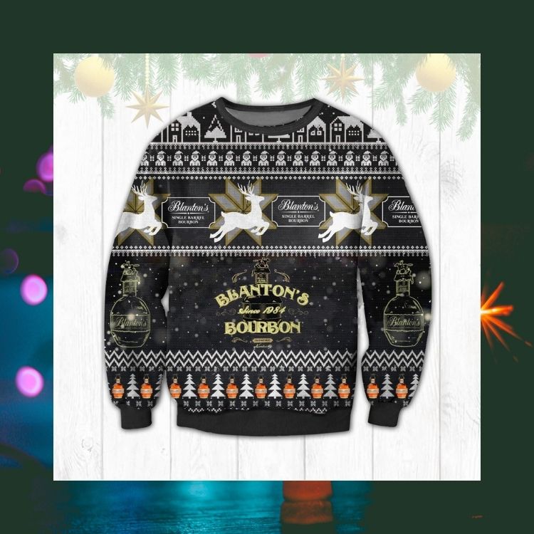 Whiskey Bourbon Bourbon Christmas knitted wool sweater 3 Whiskey Bourbon Bourbon Christmas knitted wool sweater word2