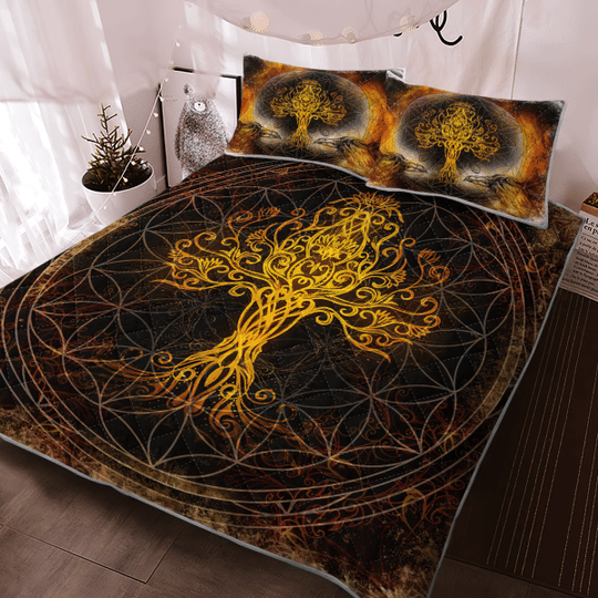 Yggdrasil The Tree Of Life In Norse MyTholgy Viking Quilt Bedding Set1