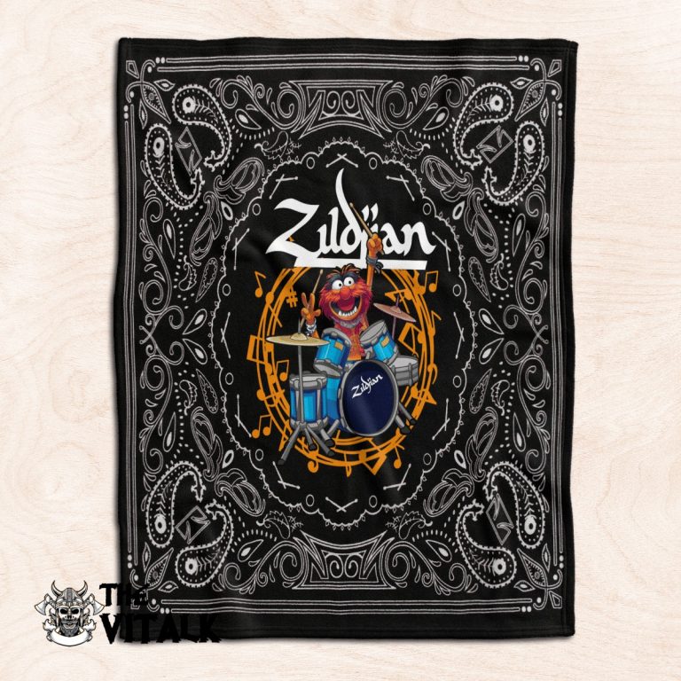 Zildjian Drums Animal the Muppet fleece blanket 1