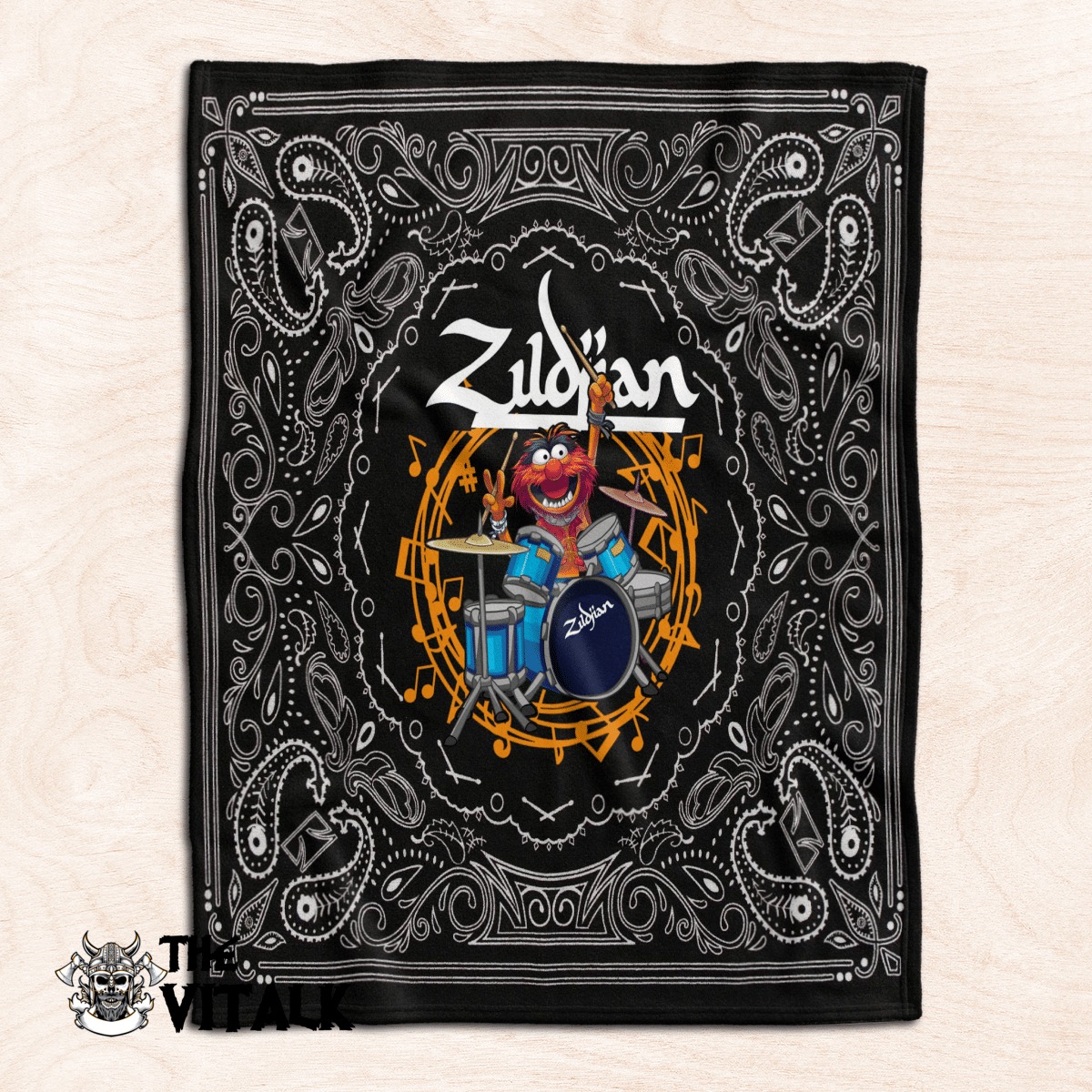 Zildjian Drums Animal the Muppet fleece blanket 1