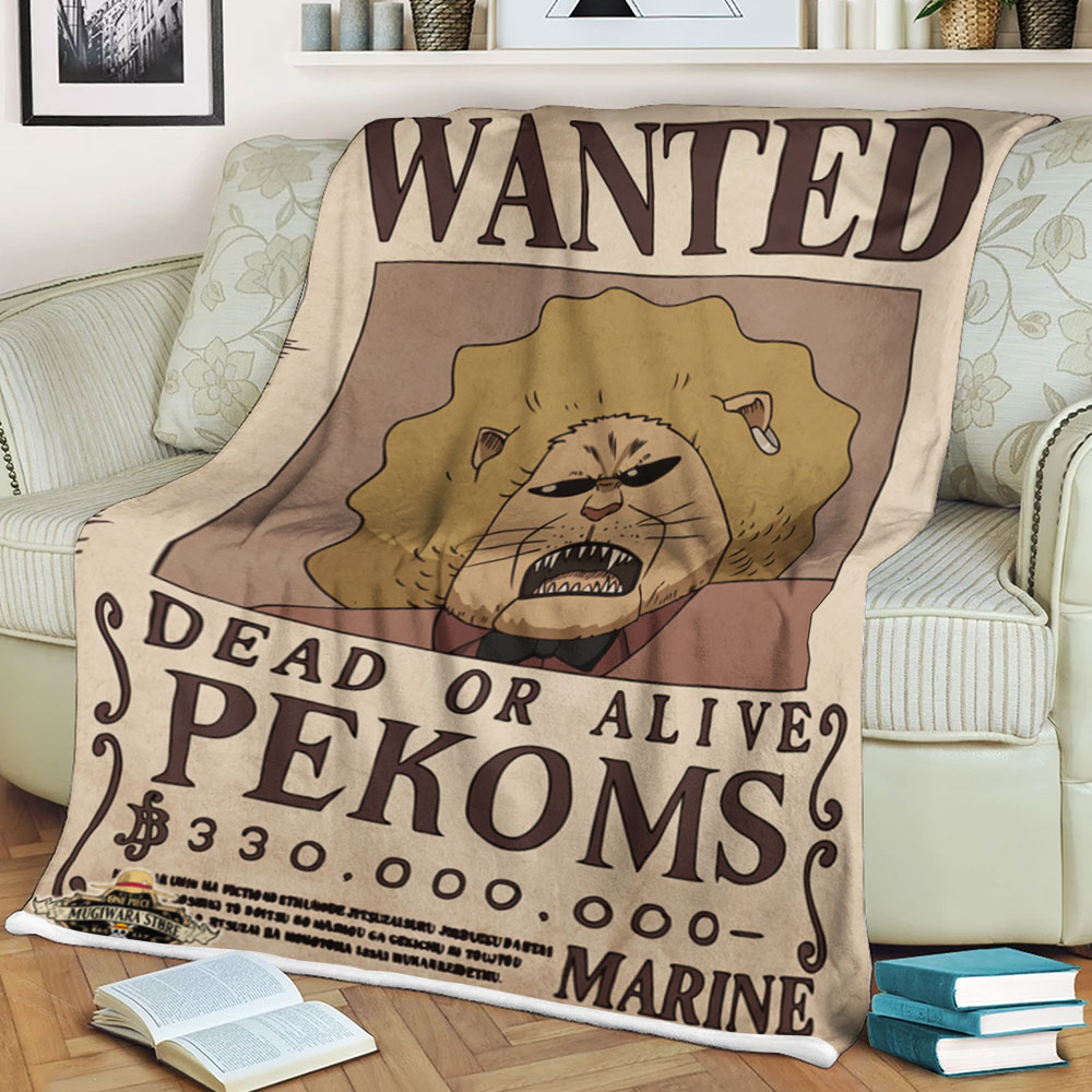 Wanted Dead or Live Pekoms One Piece Blanket word3