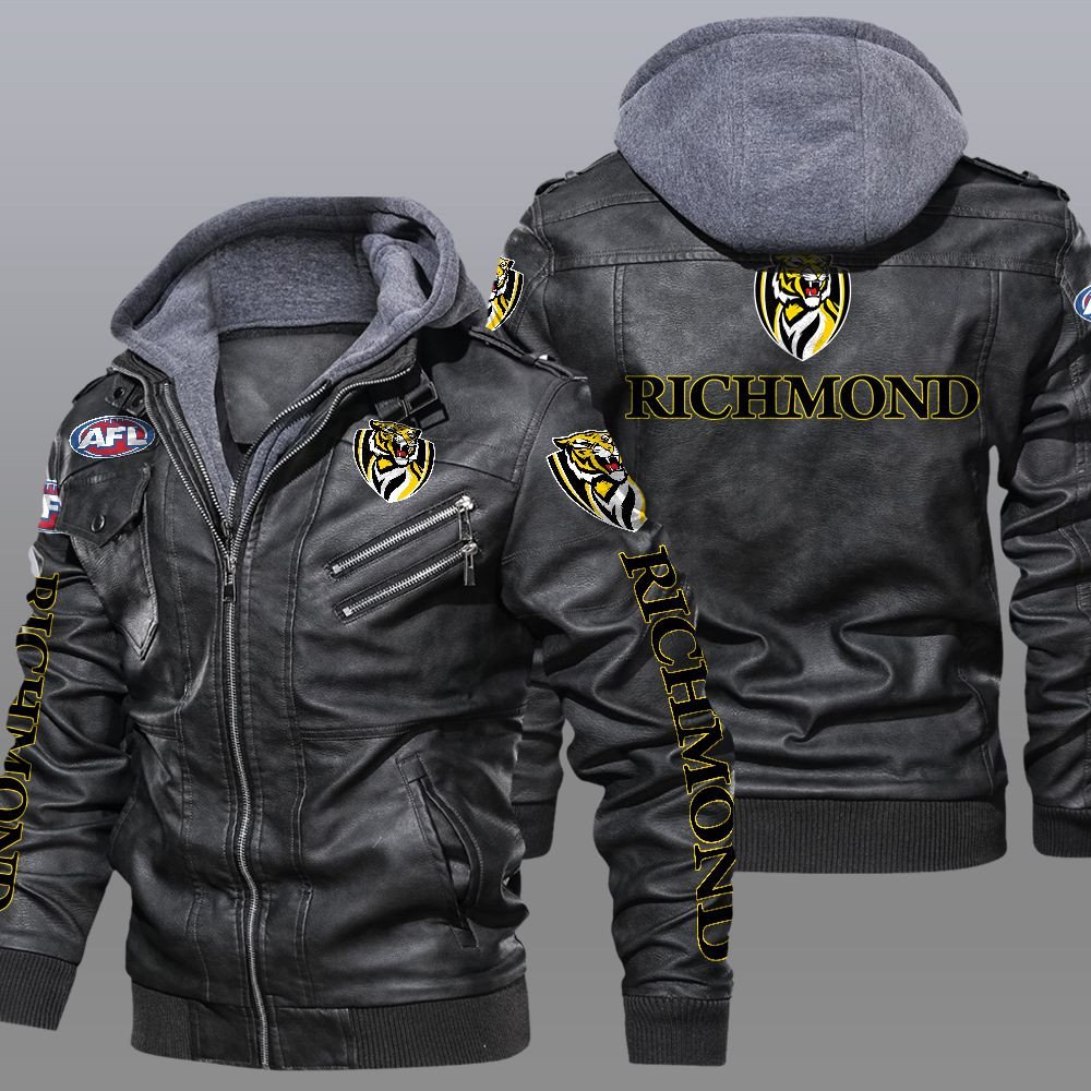 AFL Richmond Tigers Leather Jacket word2