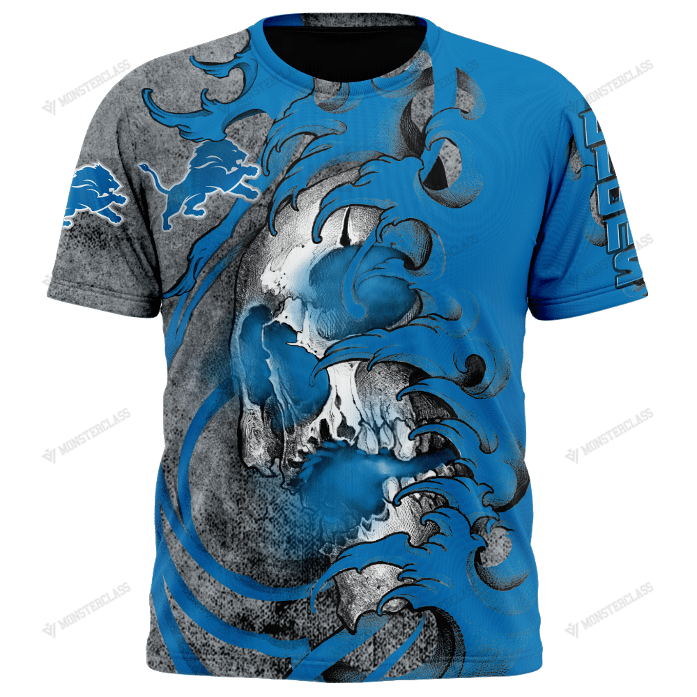 Personalized Detroit Lions Japanese Style Skull custom jersey 3d shirt, hoodie 2