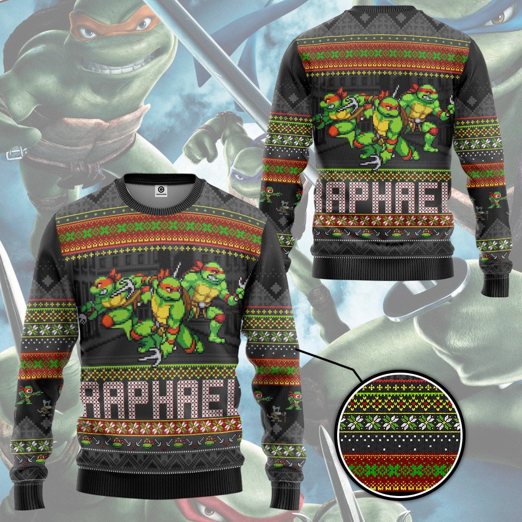 BEST Teenage Mutant Ninja Raphael Turtles sweater 6 BEST Teenage Mutant Ninja Raphael Turtles sweater word1
