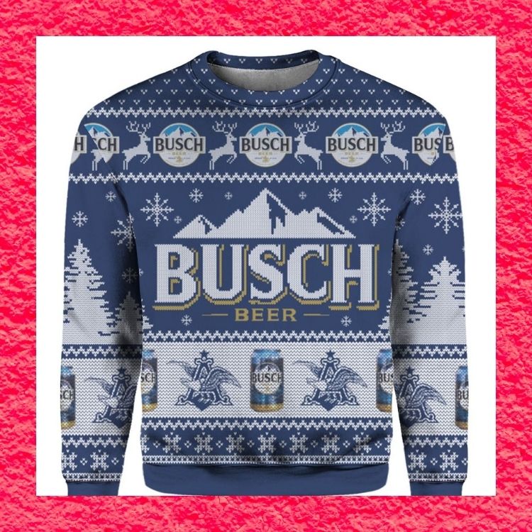 Busch Beer Deer Ugly Christmas Sweater 3 Busch Beer Deer Ugly Christmas Sweater word1