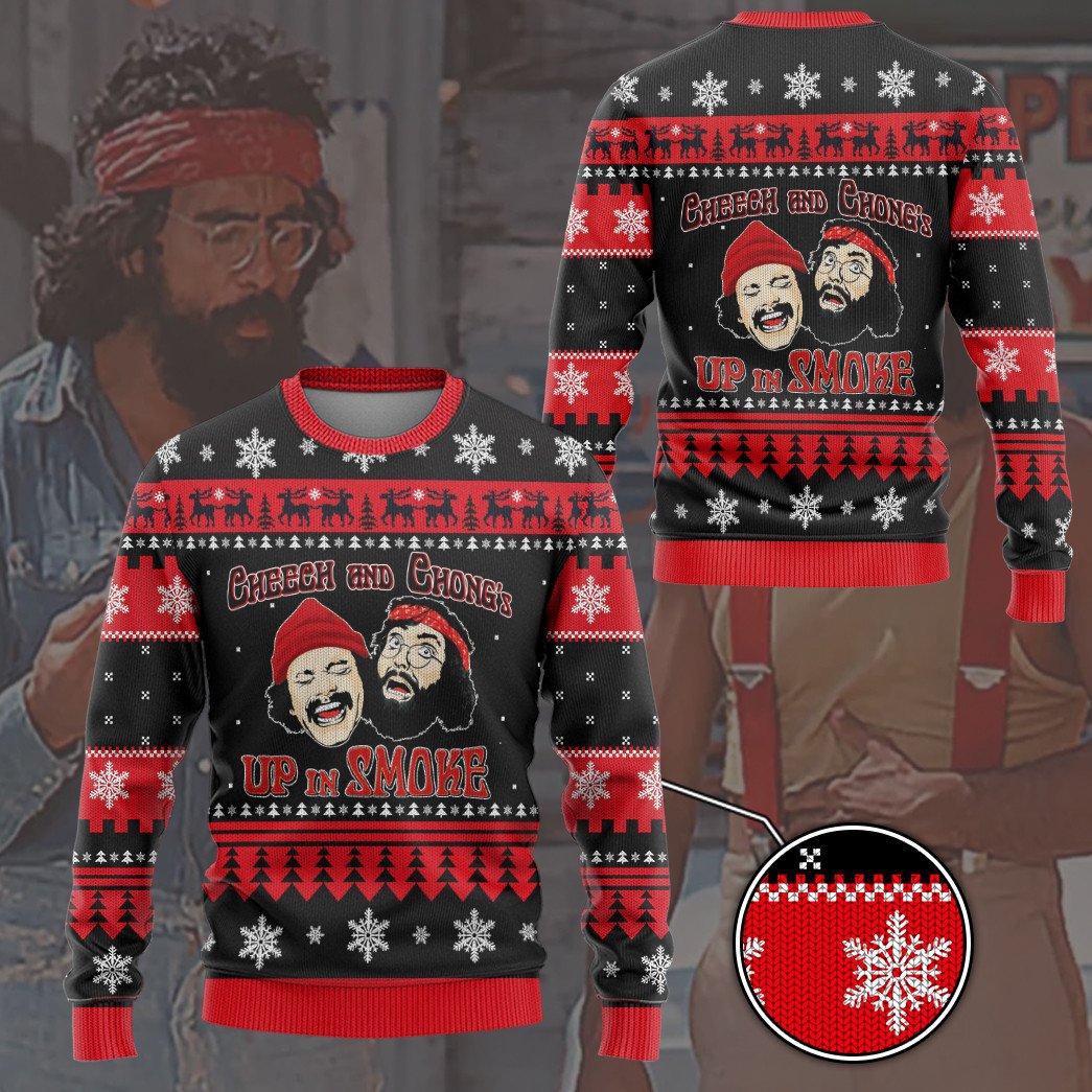 HOT Cheech and Chong's Up in Smoke sweater 3 HOT Cheech and Chong's Up in Smoke sweater word3