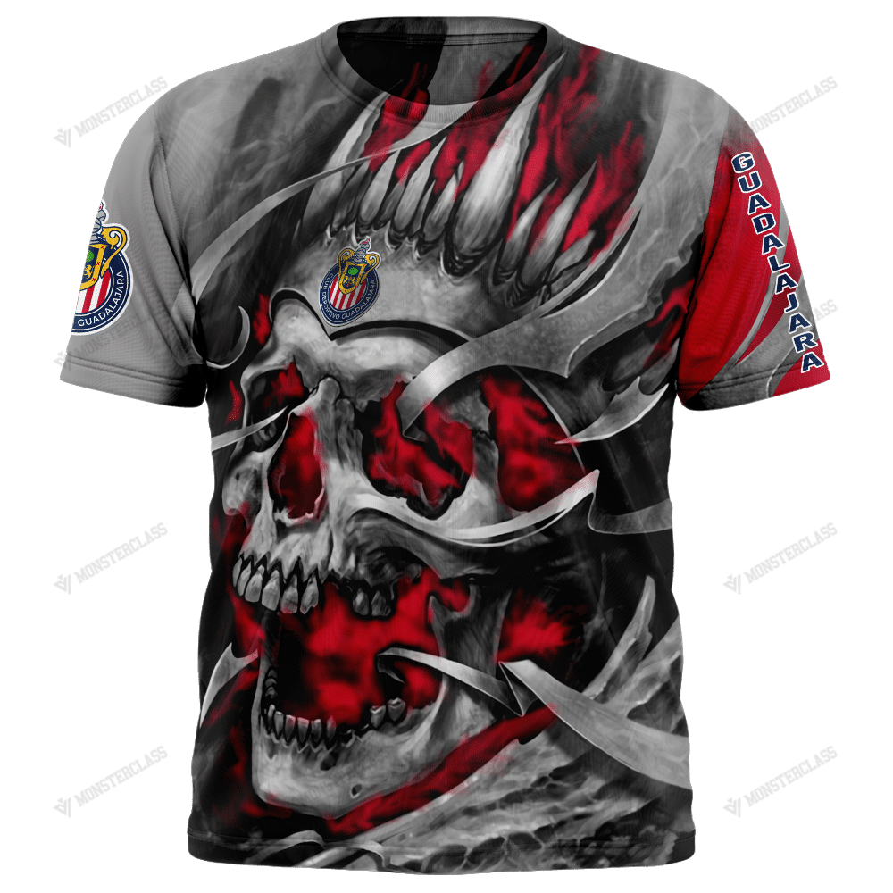 Personalized Chivas Guadalajara custom skull jersey hoodie, shirt 3 Personalized Chivas Guadalajara custom skull jersey hoodie, shirt word3