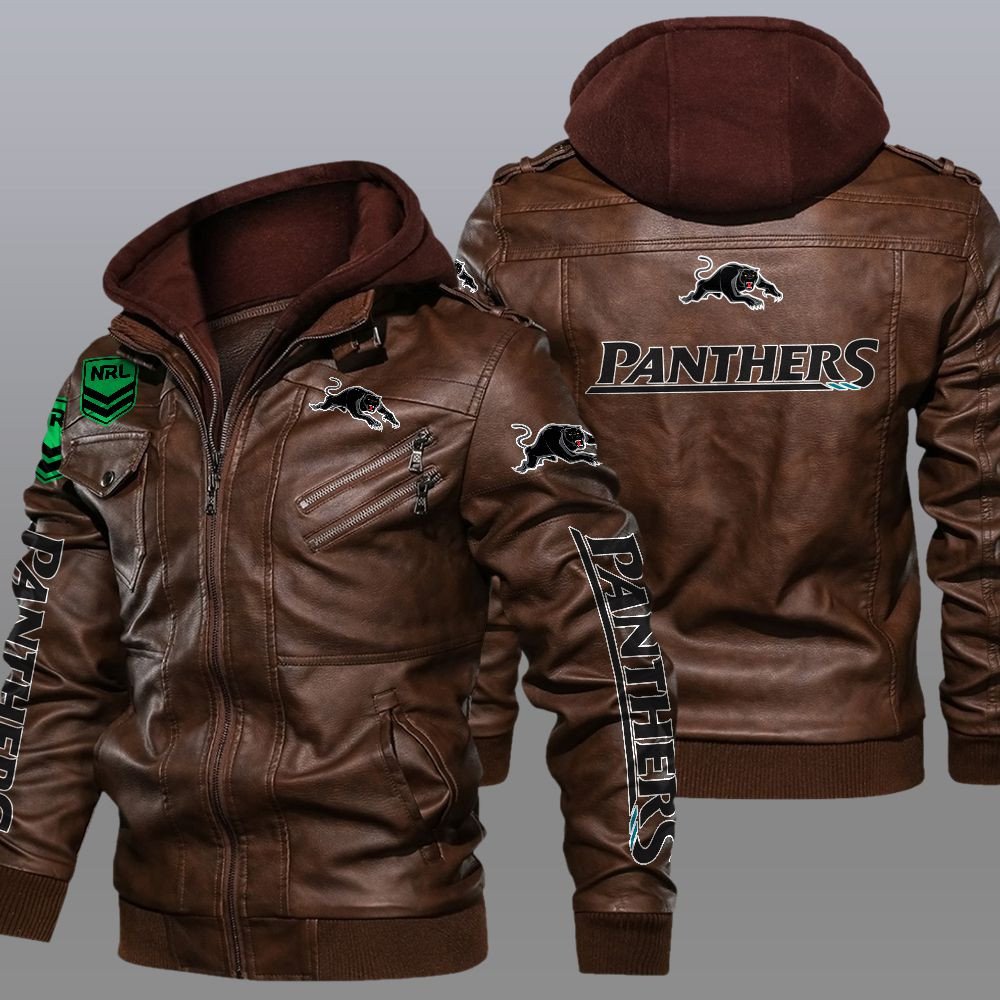 NRL Penrith Panthers Leather Jacket 2 NRL Penrith Panthers Leather Jacket word1