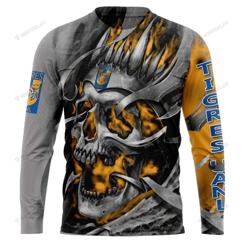 Personalized Tigres UANL custom skull jersey hoodie, shirt 5 Personalized Tigres UANL custom skull jersey hoodie, shirt word1