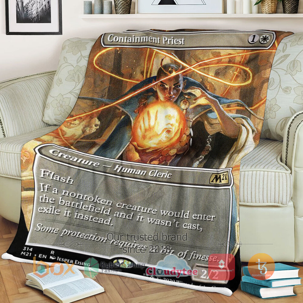 Magic The Gathering M21 314 Containment Priest Blanket