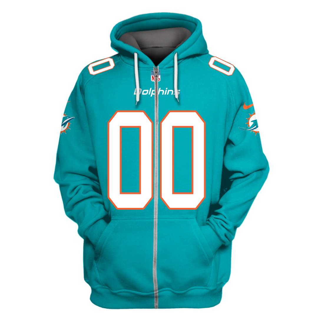 BEST National Football League Miami Dolphins Personalized Custom Shirt, Hoodie 2 1 MM166 ZIP front 9