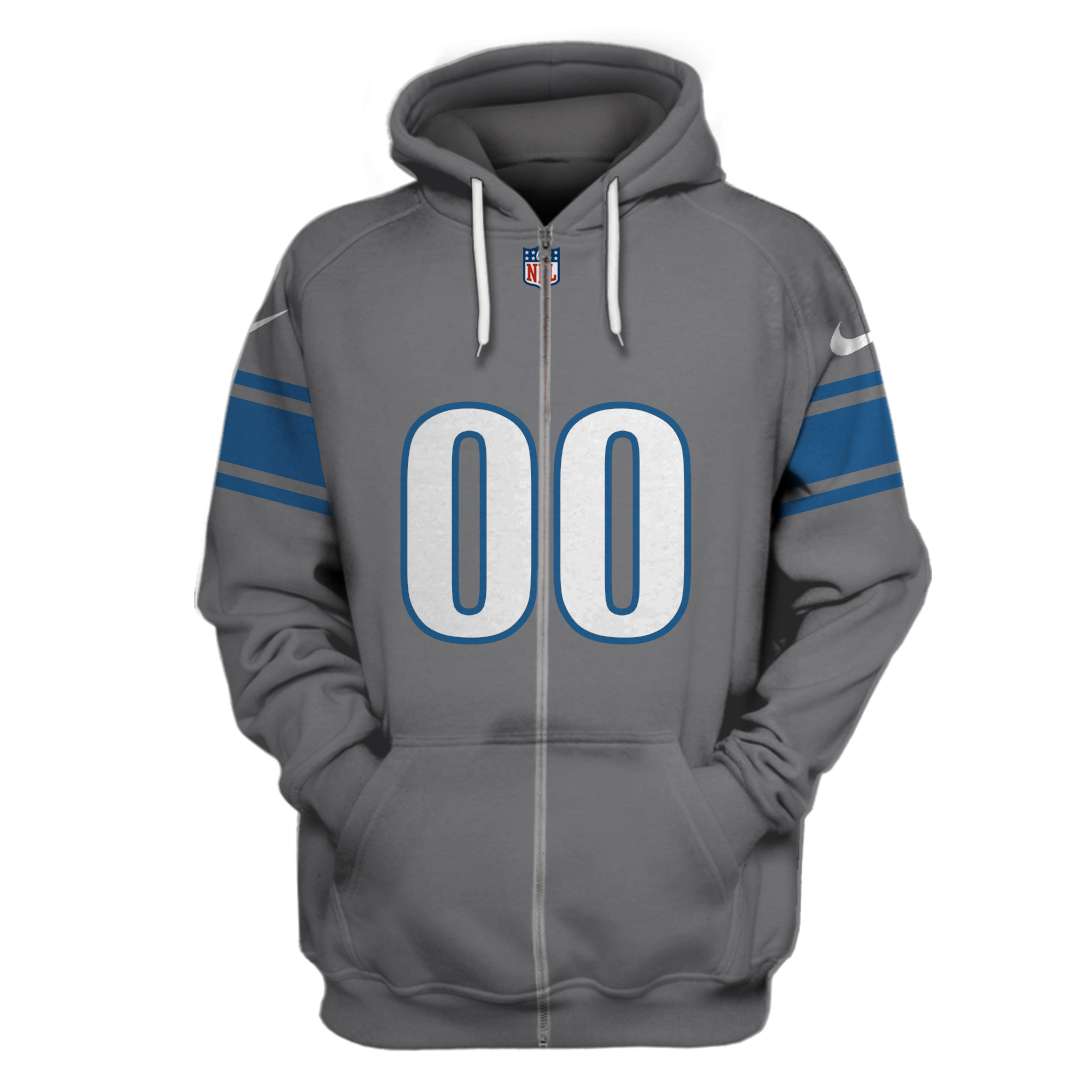 BEST NFL Detroit Lions Personalized Custom Shirt, Hoodie 2 1 TT227 ZIP front