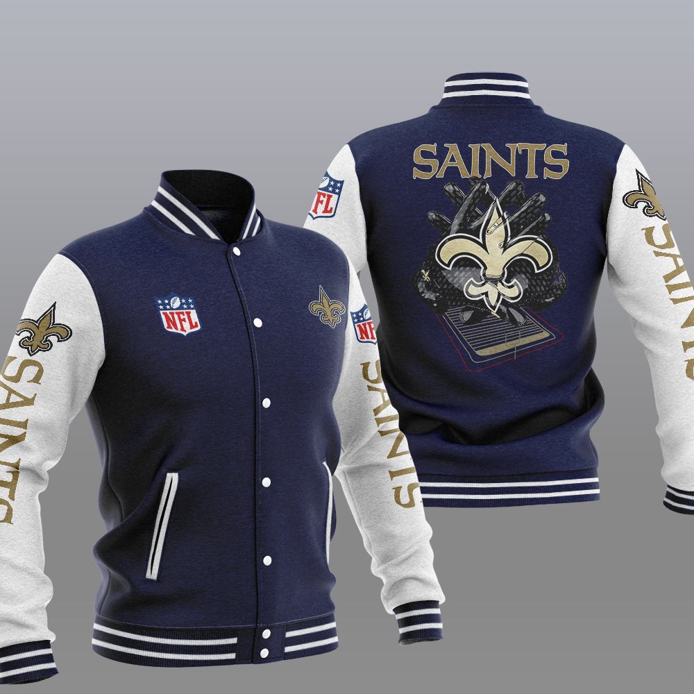 NFL New Orleans Saints Baseball Jacket 3 16054958905bef38d260