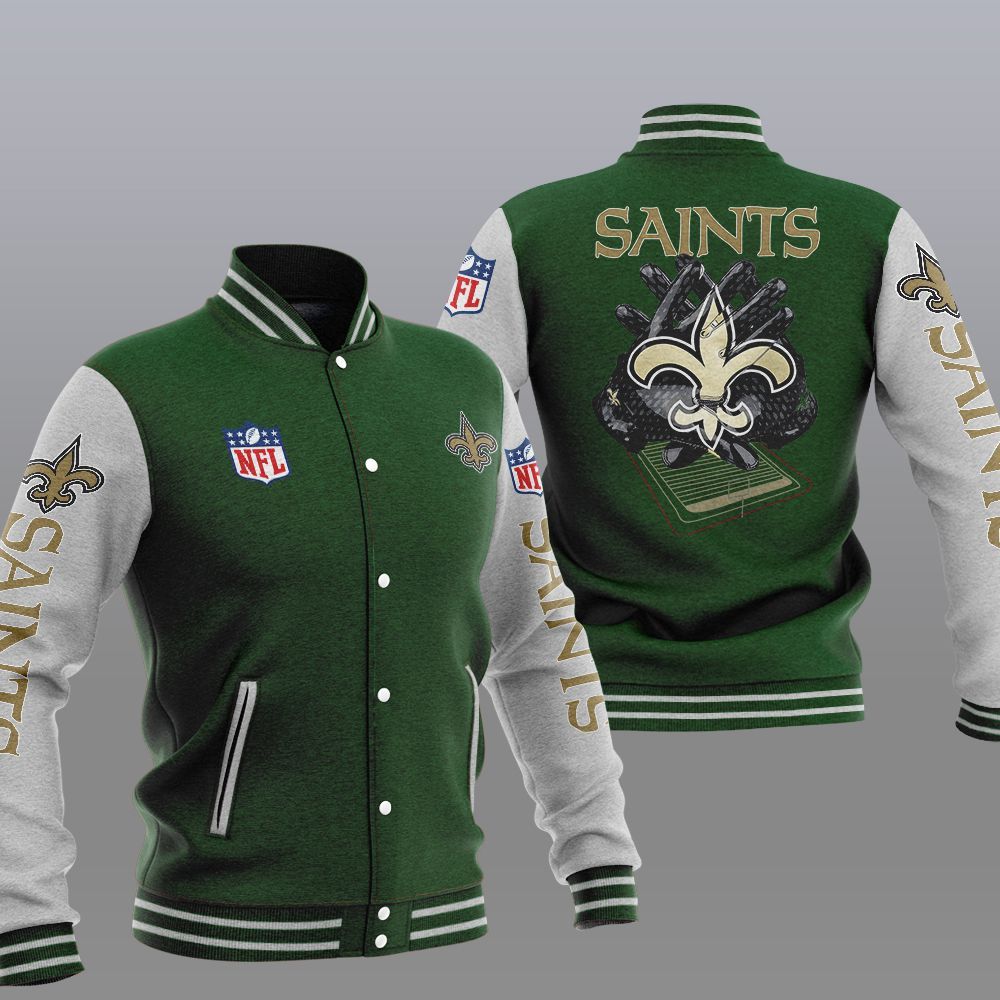 NFL New Orleans Saints Baseball Jacket 5 1605495890fee7da4fb9