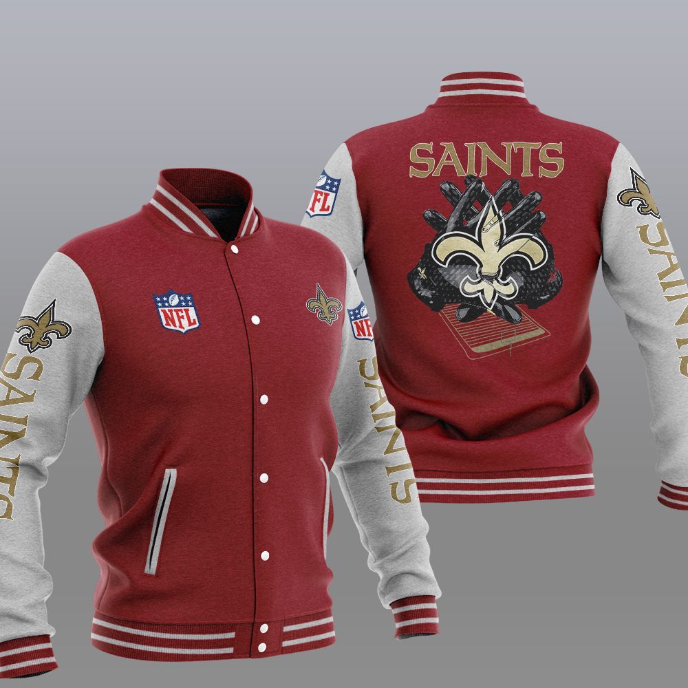 NFL New Orleans Saints Baseball Jacket 6 1605495893de79b3b0fa