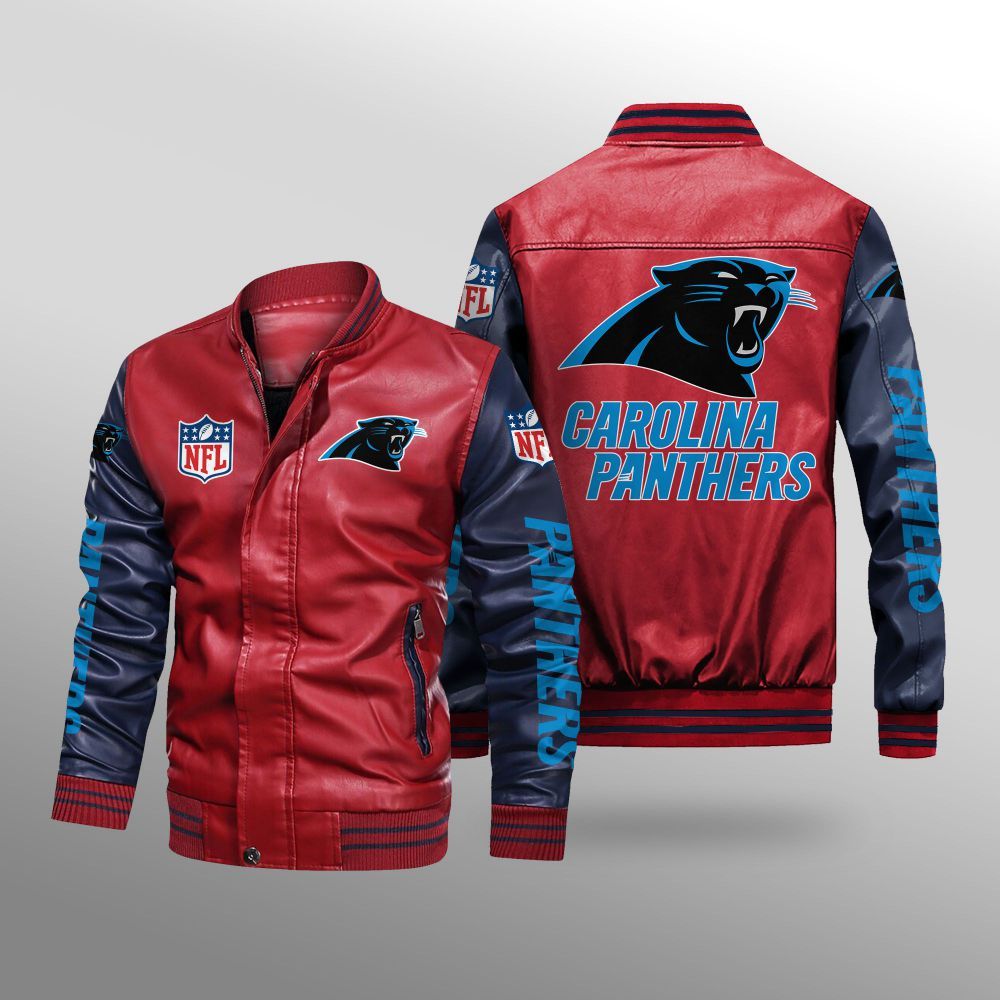 NFL Carolina Panthers Bomber Leather Jacket 4 1614734944d1578dbcc2
