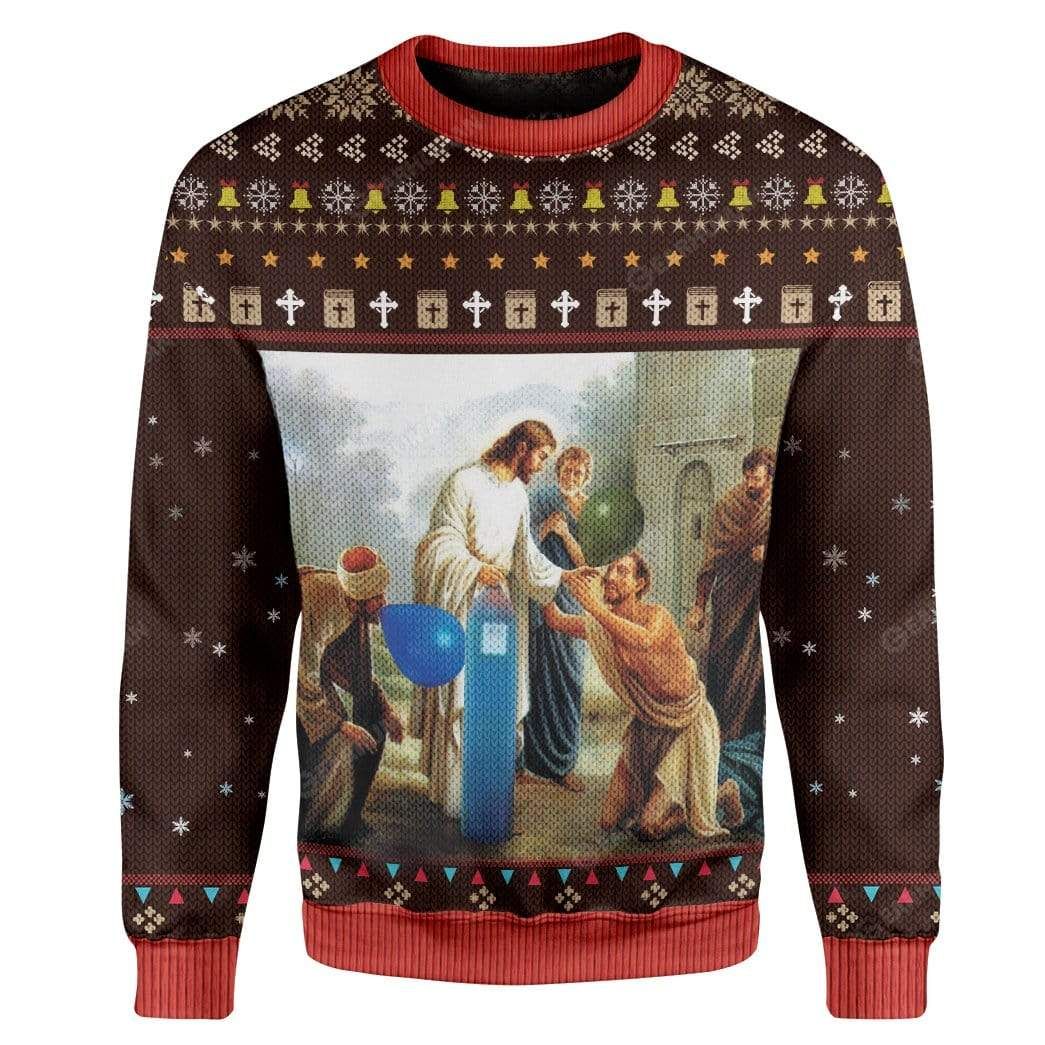 Jesus God's Grace Christmas Sweater 2 1632915098f12a2cfc12