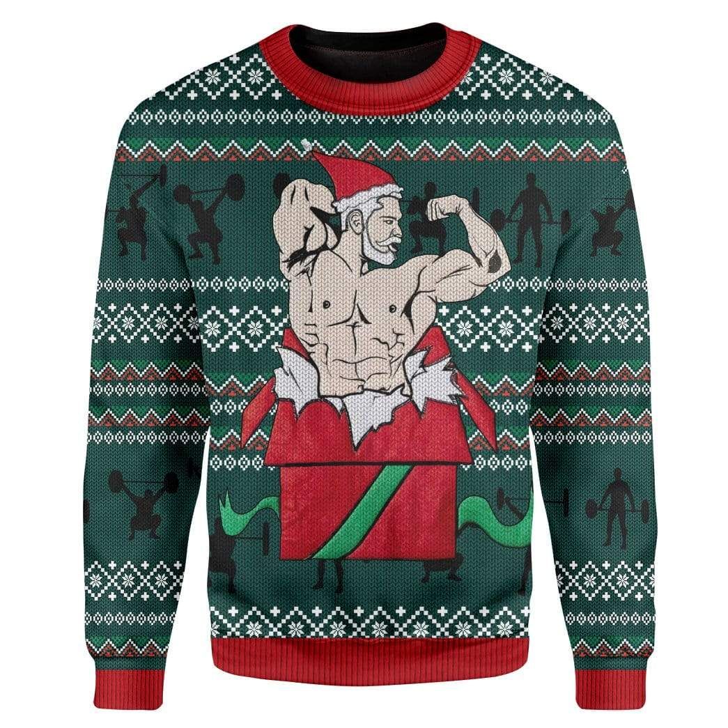 Gymer Santa Claus Gift Box Christmas Sweater 9 163291509918ec7f9a75