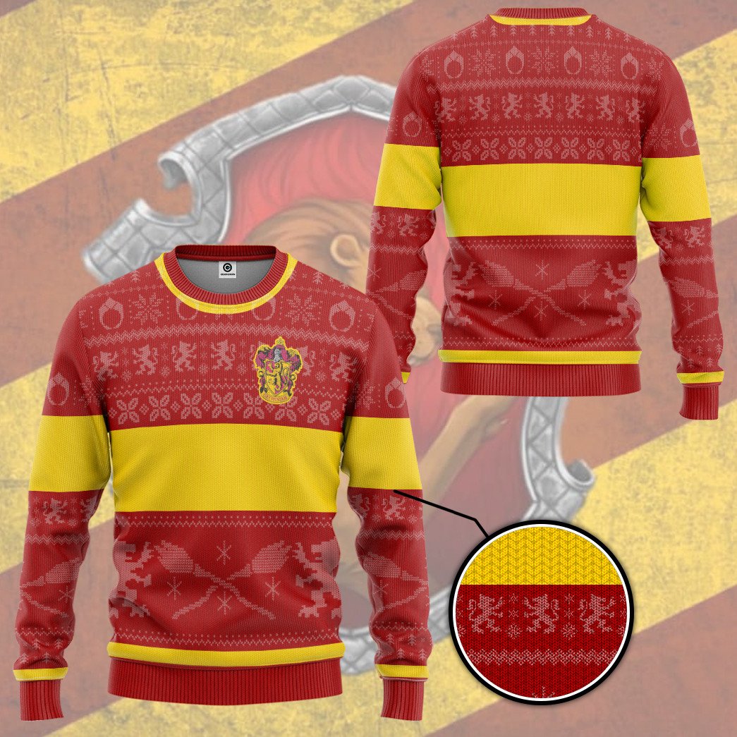 Harry Potter Gryffindor Christmas Sweater 3 1638349212d6c50f8ac1