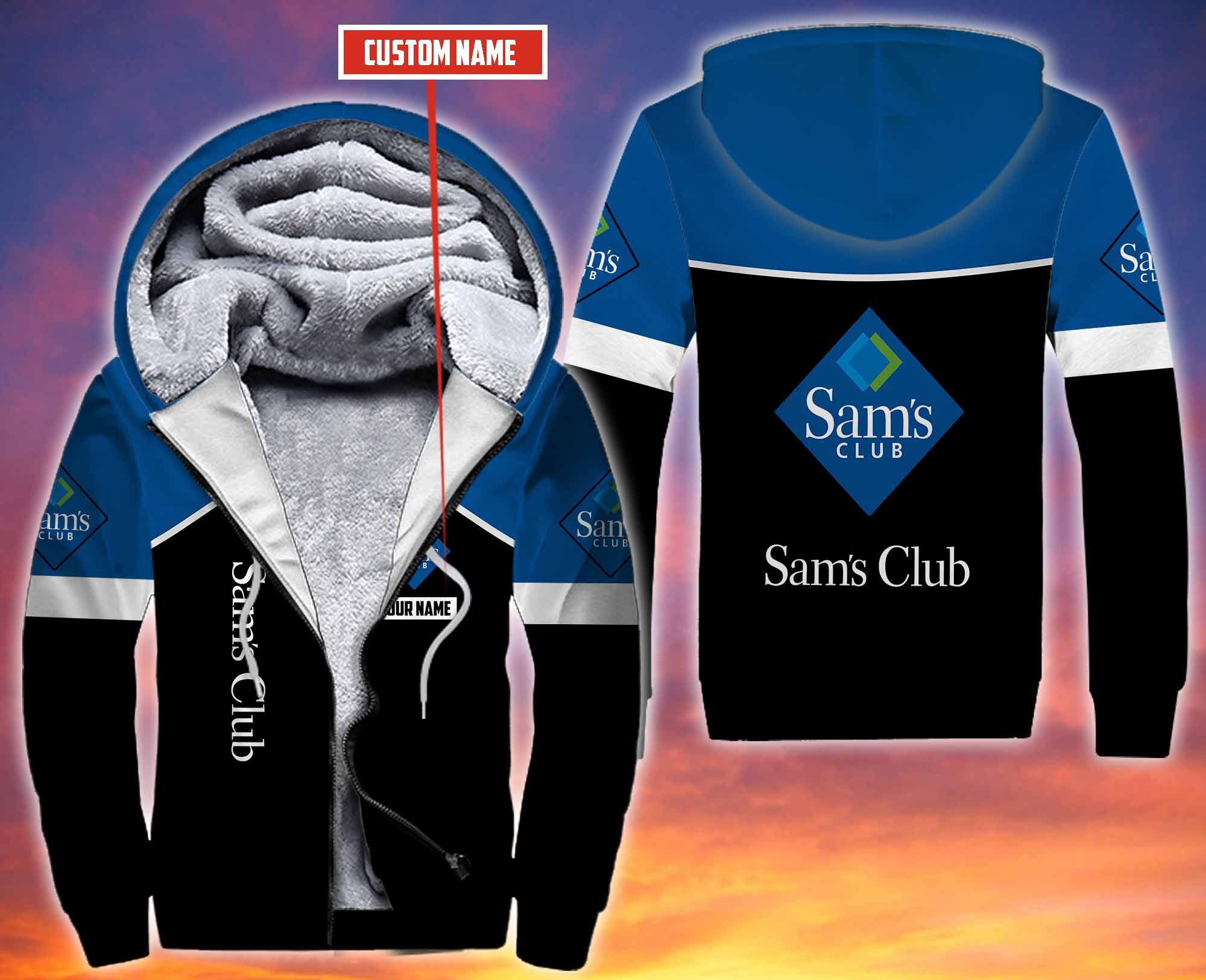 BEST Personalized Custom Sam’s Club Fleece 3D Zip Hoodie Hoodie 2 1639903665749