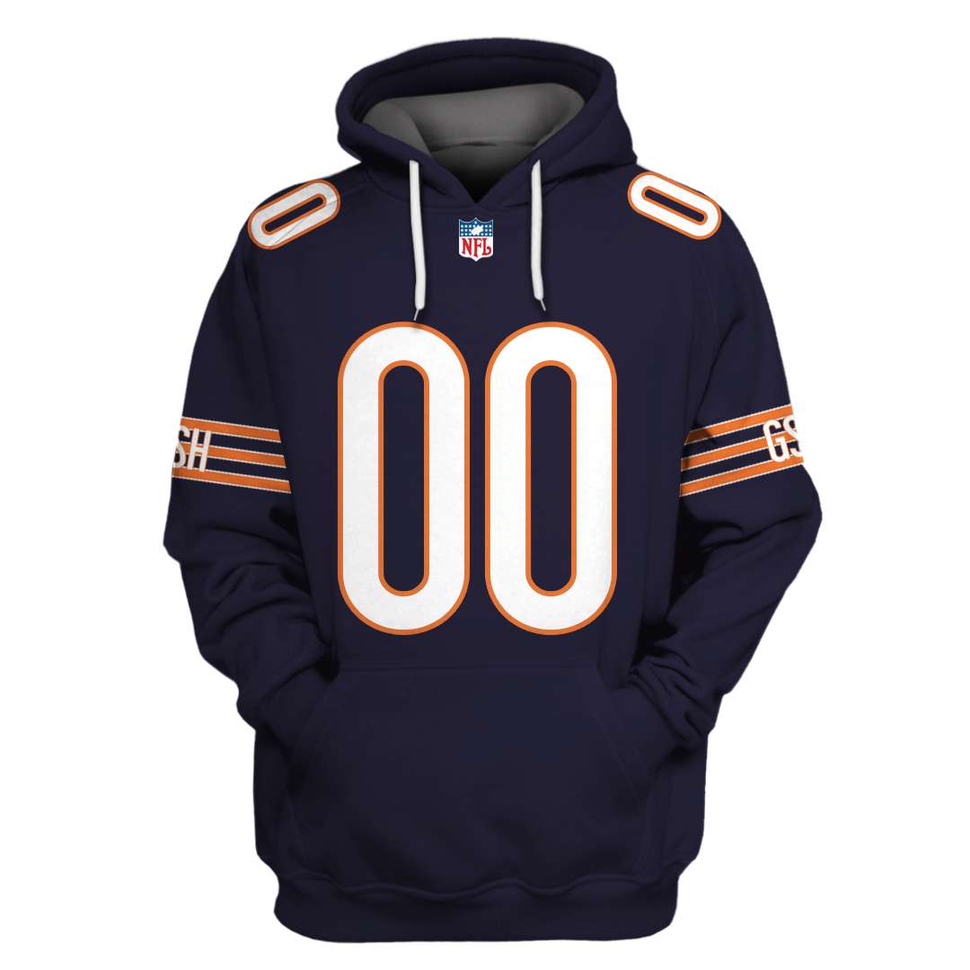 BEST National Football League Chicago Bears Personalized Custom Shirt, Hoodie 3 2 MM187 LMS front