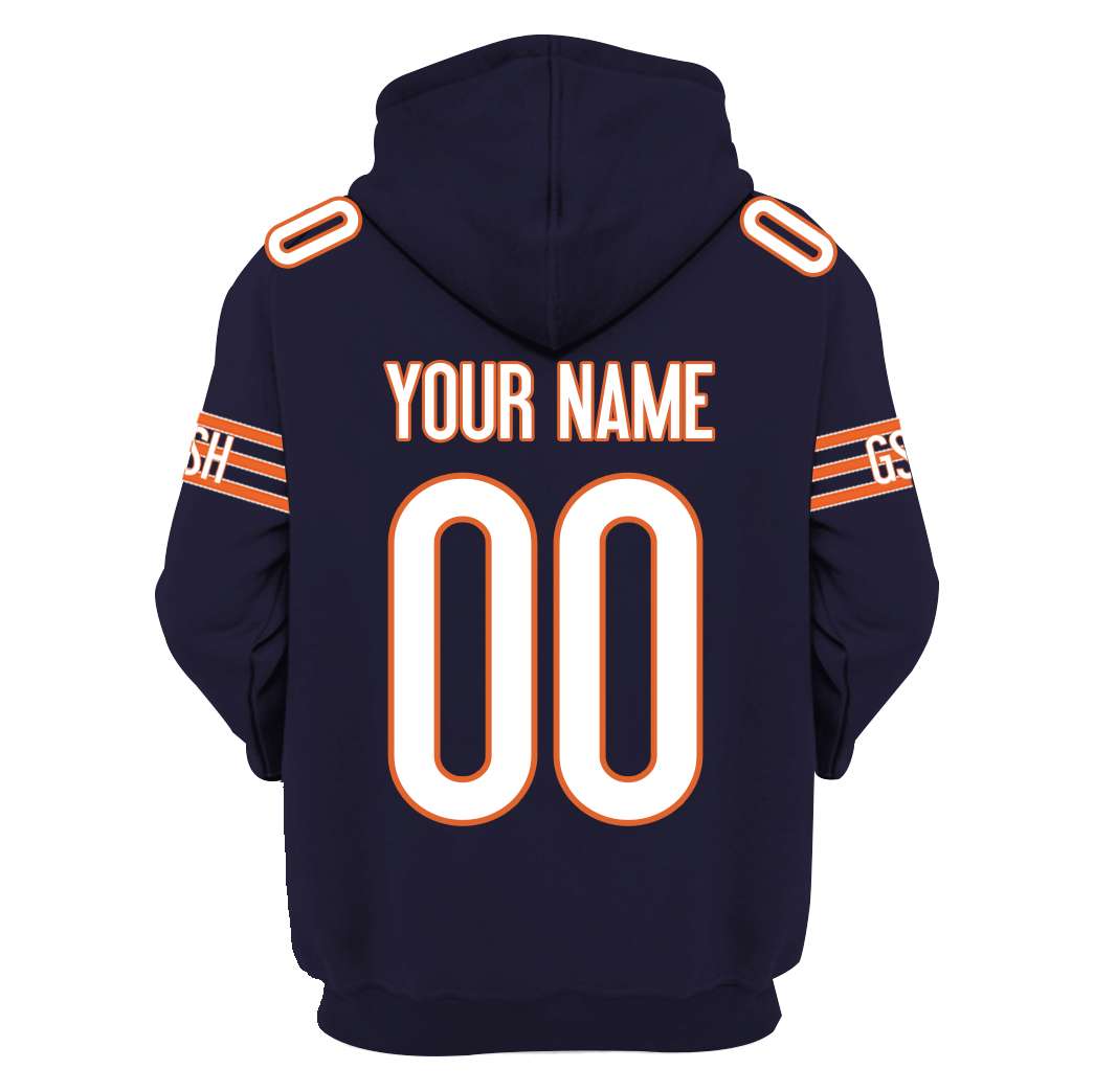 BEST National Football League Chicago Bears Personalized Custom Shirt, Hoodie 4 3 MM187 LMS back