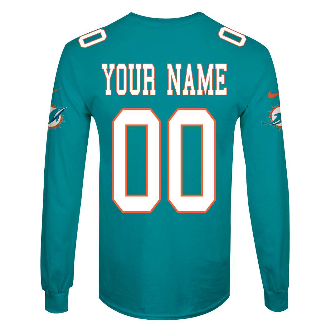 BEST National Football League Miami Dolphins Personalized Custom Shirt, Hoodie 6 6 MM166 WY back 1