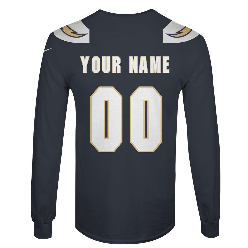 BEST National Football League Los Angeles Chargers Personalized Custom Shirt, Hoodie 5 6 MM235 WY back